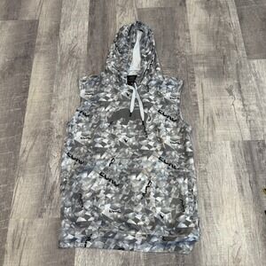 Ecko Unlimited Function XL Sleeveless Tank Hoodie Y2K Streetwear‎